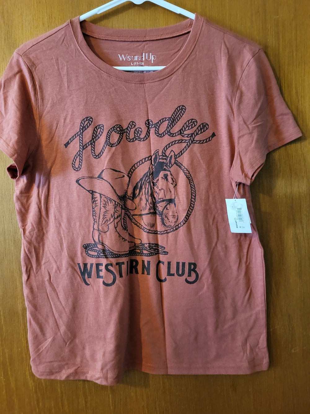 Wound Up Rust Graphic 'Howdy Western Club' Short Sleeve Tee - Picture 4 of 4
